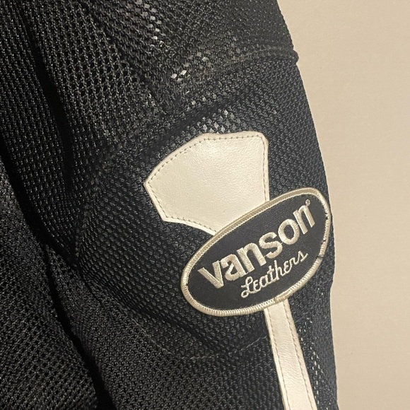 vintage made in usa πΊπΈ vanson mesh moto skeleton jacket π₯ π¨ - Picture 7 of 11